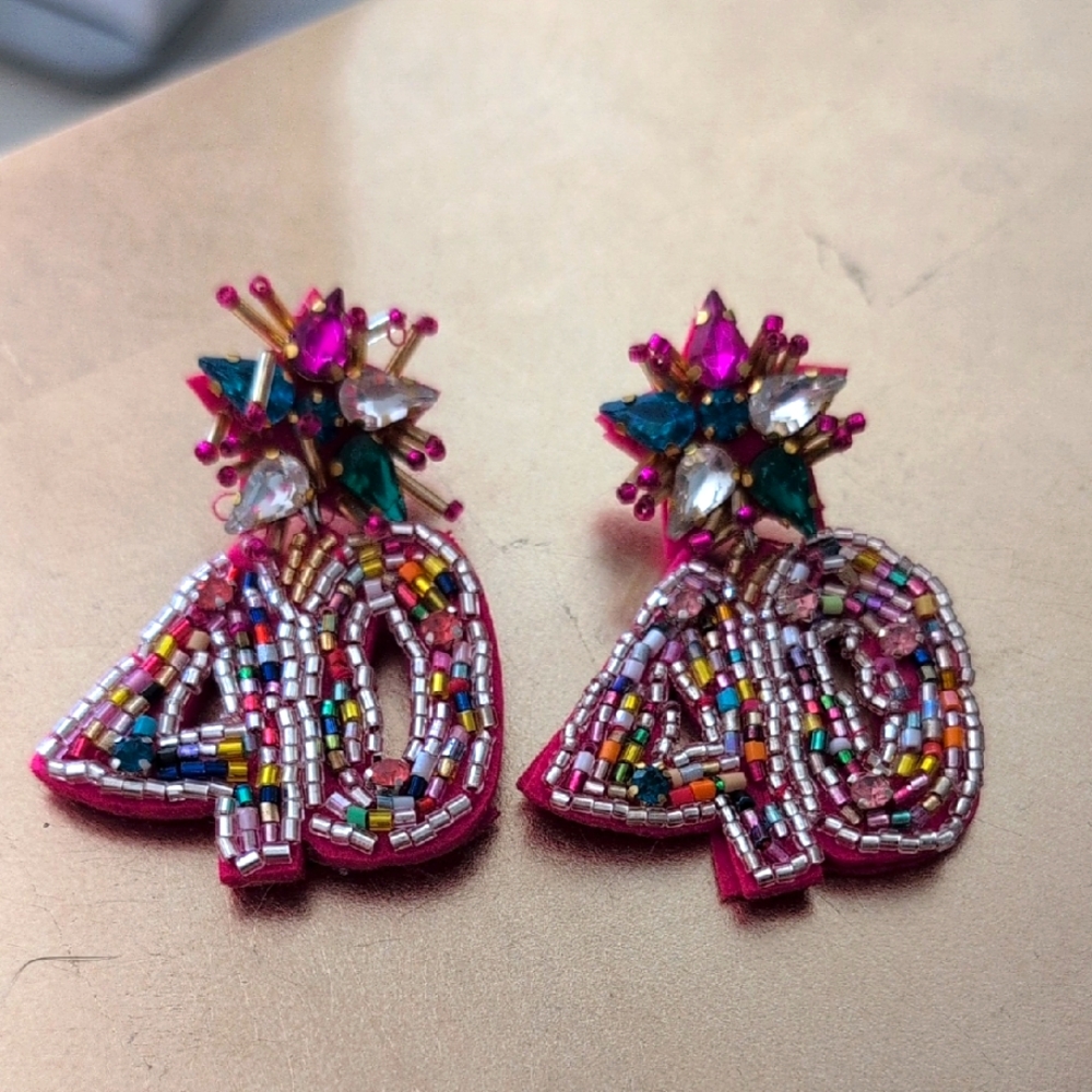 40th Birthday Earrings
